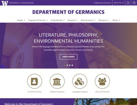 UW Department of Germanics