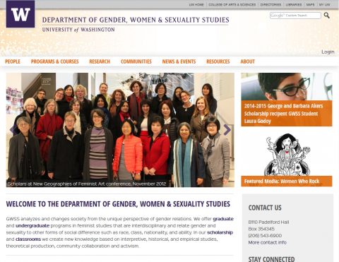 UW Department of Gender, Women & Sexuality Studies